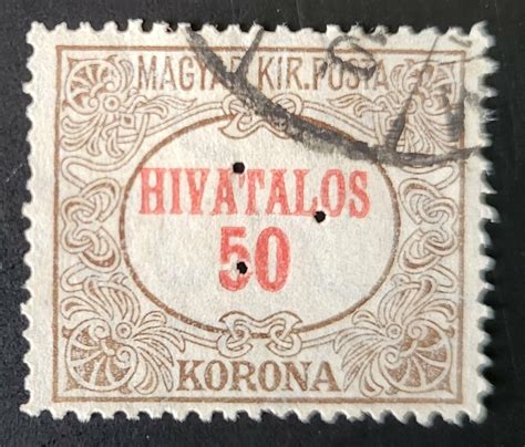 magyar kir posta stamp value